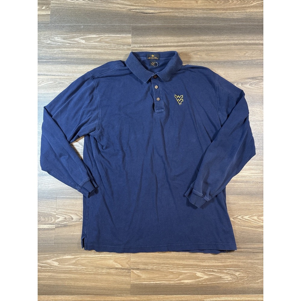 Vintage Antigua West Virginia Mountaineers Long Sleeve Size XL